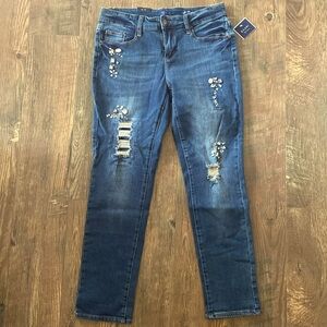 Jeweled/Distressed Jeans